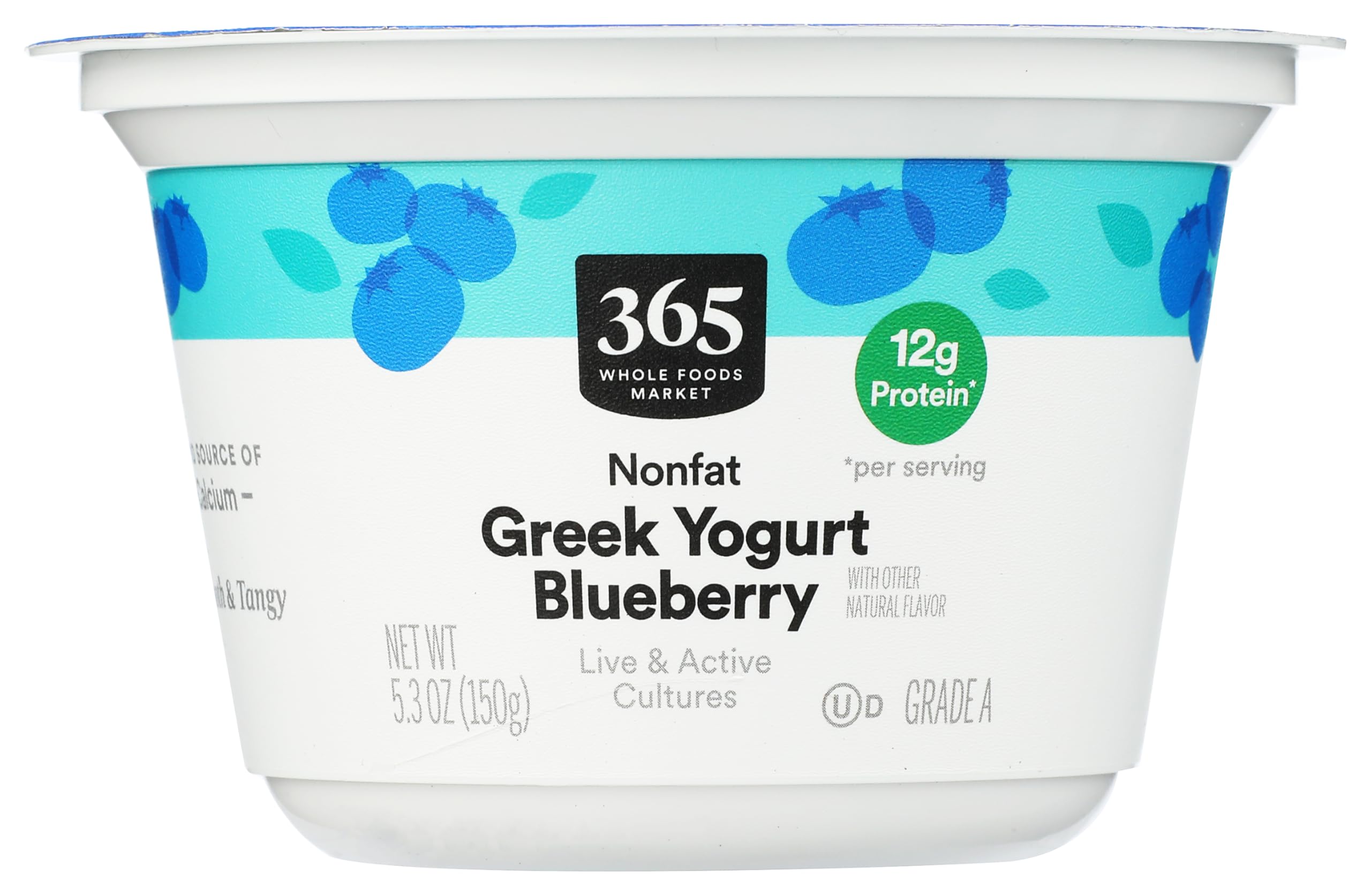Nonfat Blueberry Greek Yogurt 5.3 Oz 365 By Whole Foods Market