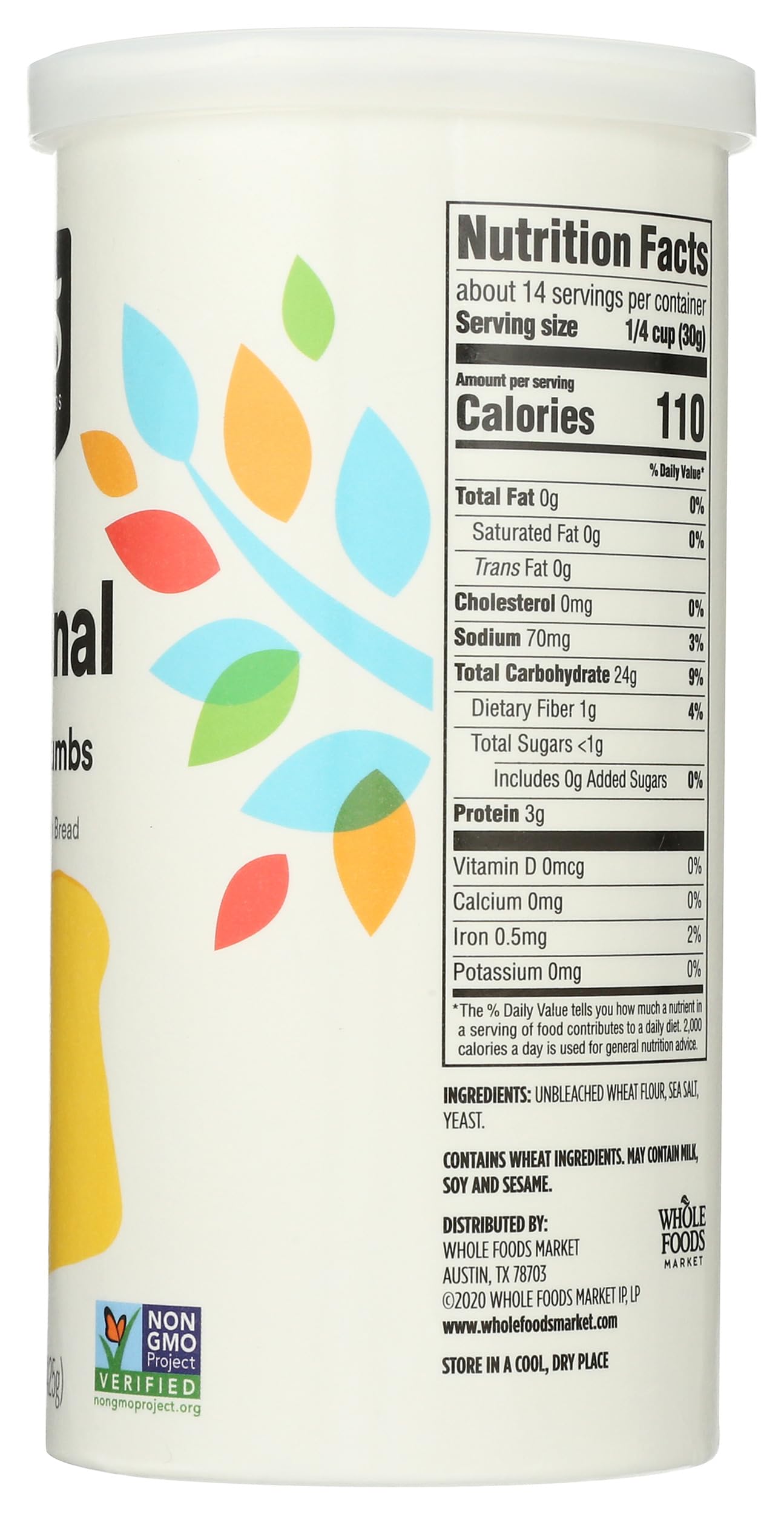 Original Bread Crumbs 15 Oz 365 By Whole Foods Market