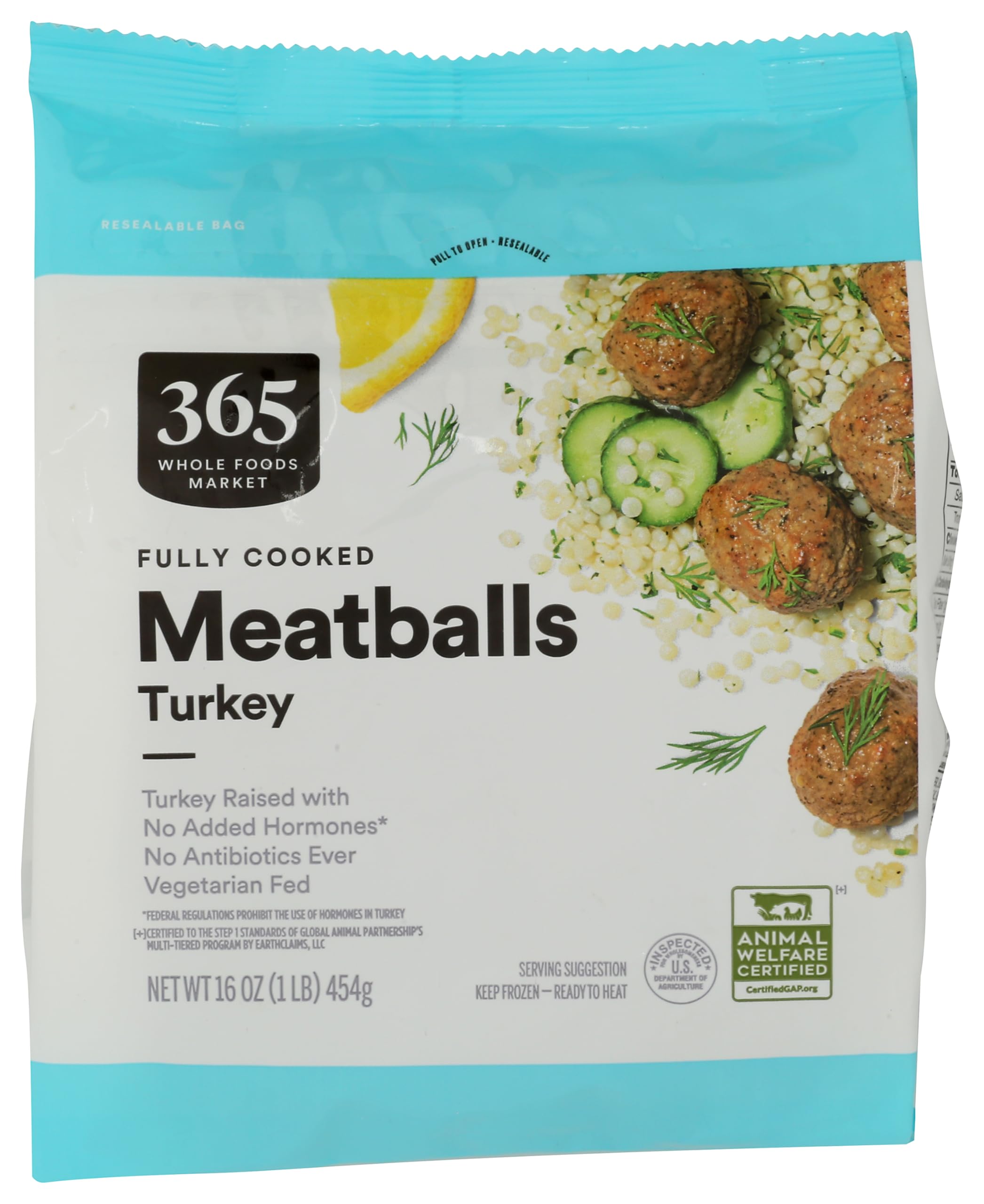 Frozen Turkey Meatballs 16 Oz 365 By Whole Foods Market