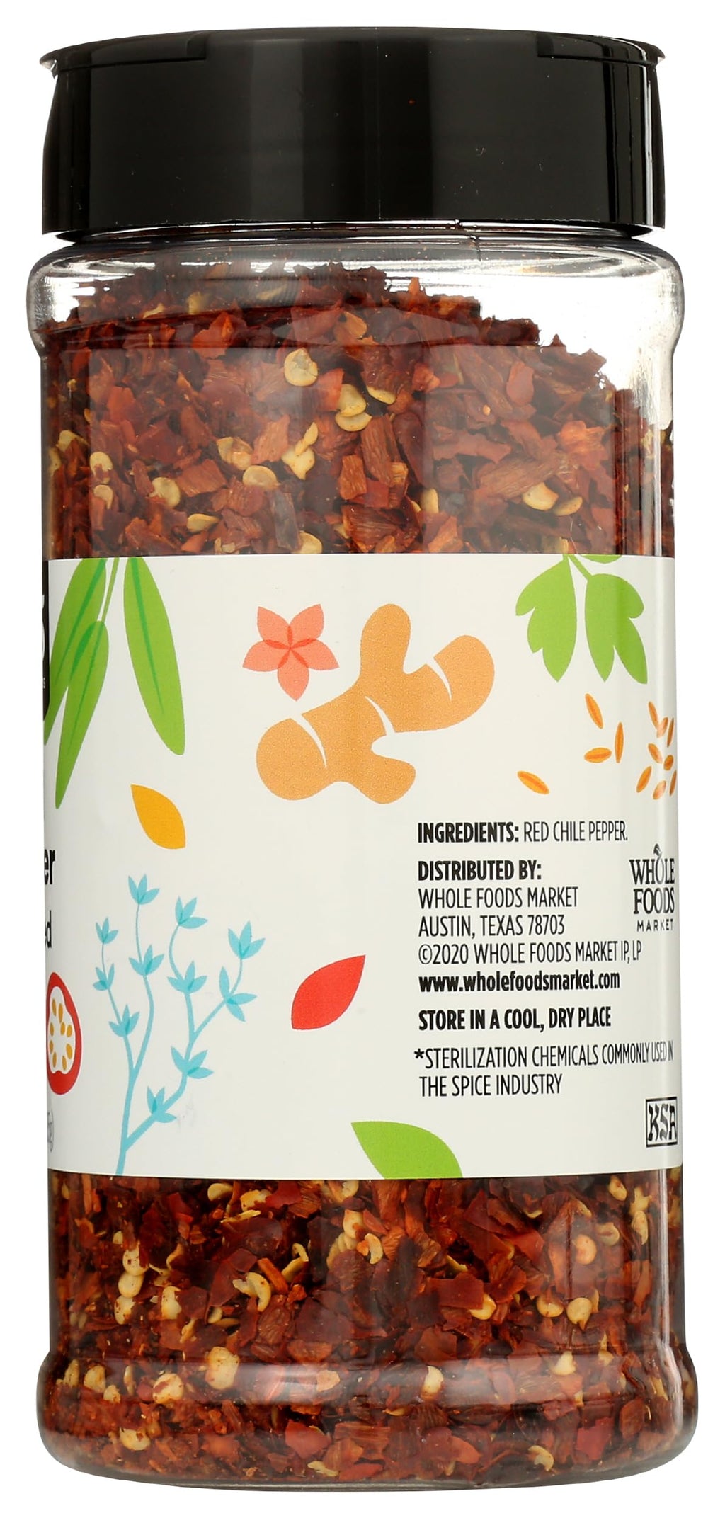 Crushed Red Chile Peppers 4.76 Oz 365 By Whole Foods Market