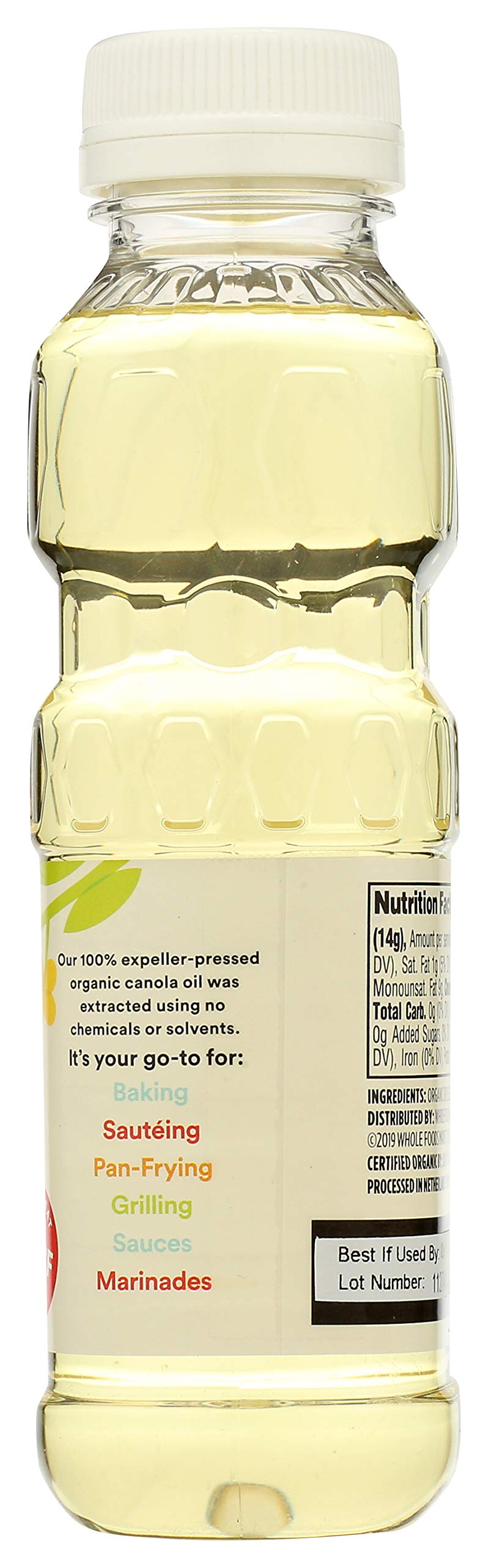 Organic Canola Cooking Oil 16 Fl Oz 365 By Whole Foods Market