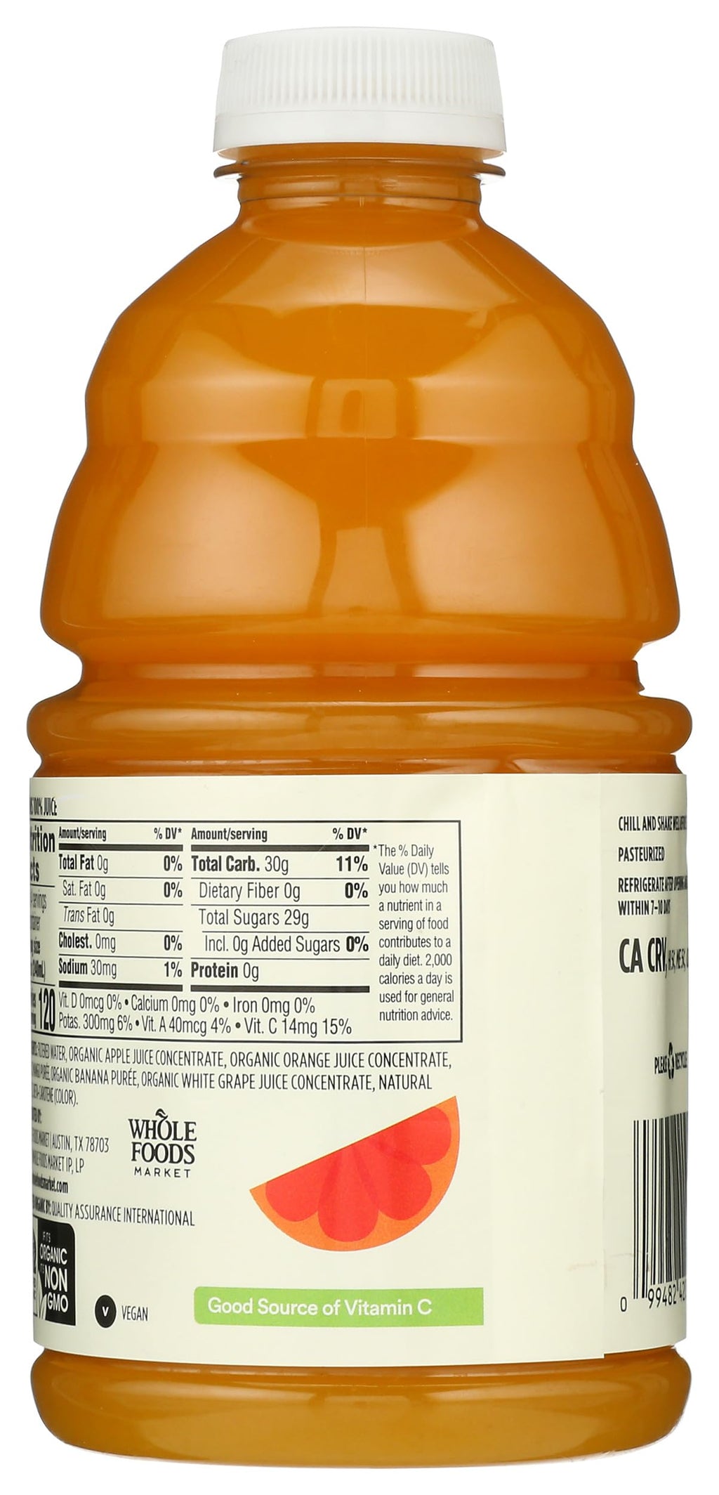 Organic Orange Mango Juice 32 Fl Oz 365 By Whole Foods Market