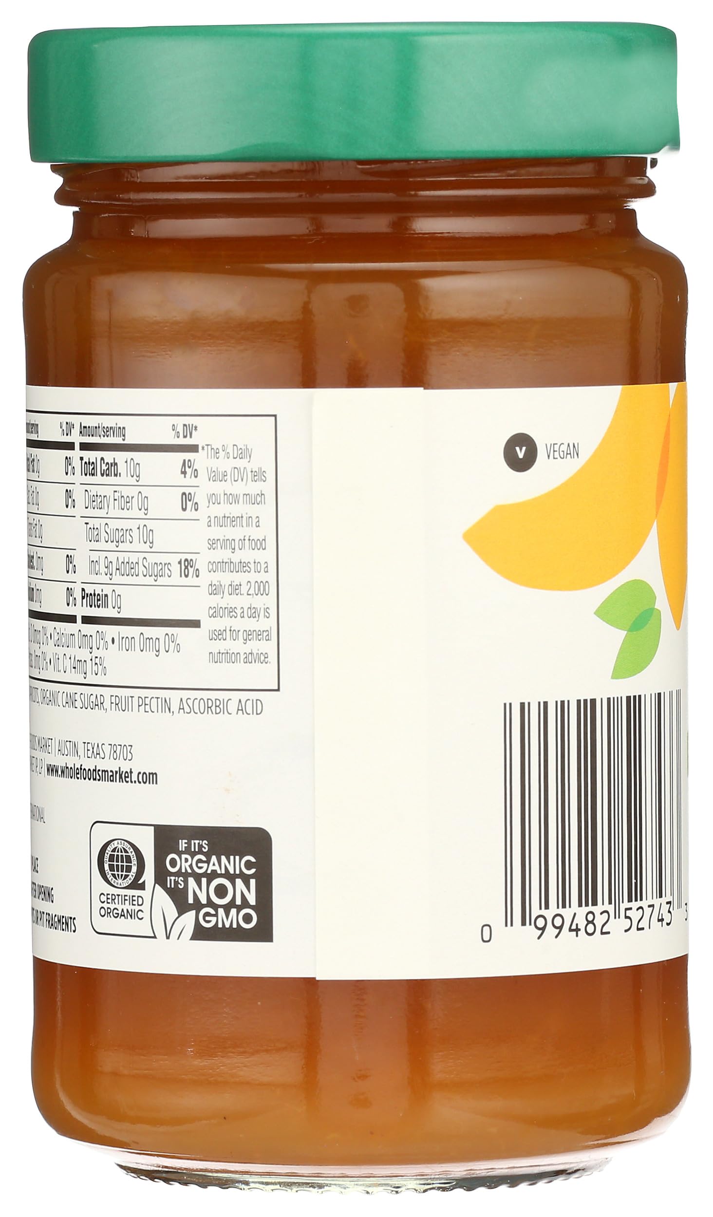 Organic Apricot Fruit Spread 17 Oz 365 By Whole Foods Market