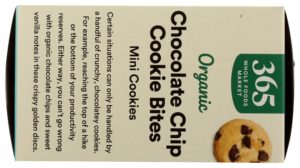 Organic Chocolate Chip Cookie Bites 6.3 Oz 1 Count 365 By Whole Foods Market