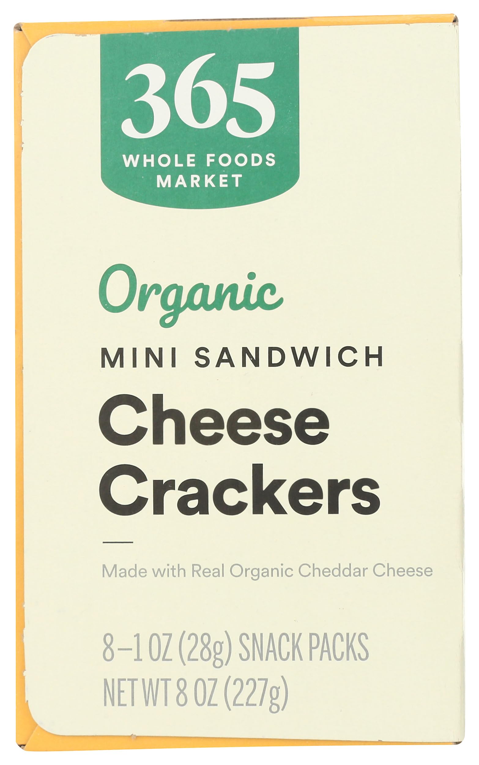 Organic Mini Cheese Sandwich Crackers 8 Count 1 Oz 365 By Whole Foods Market