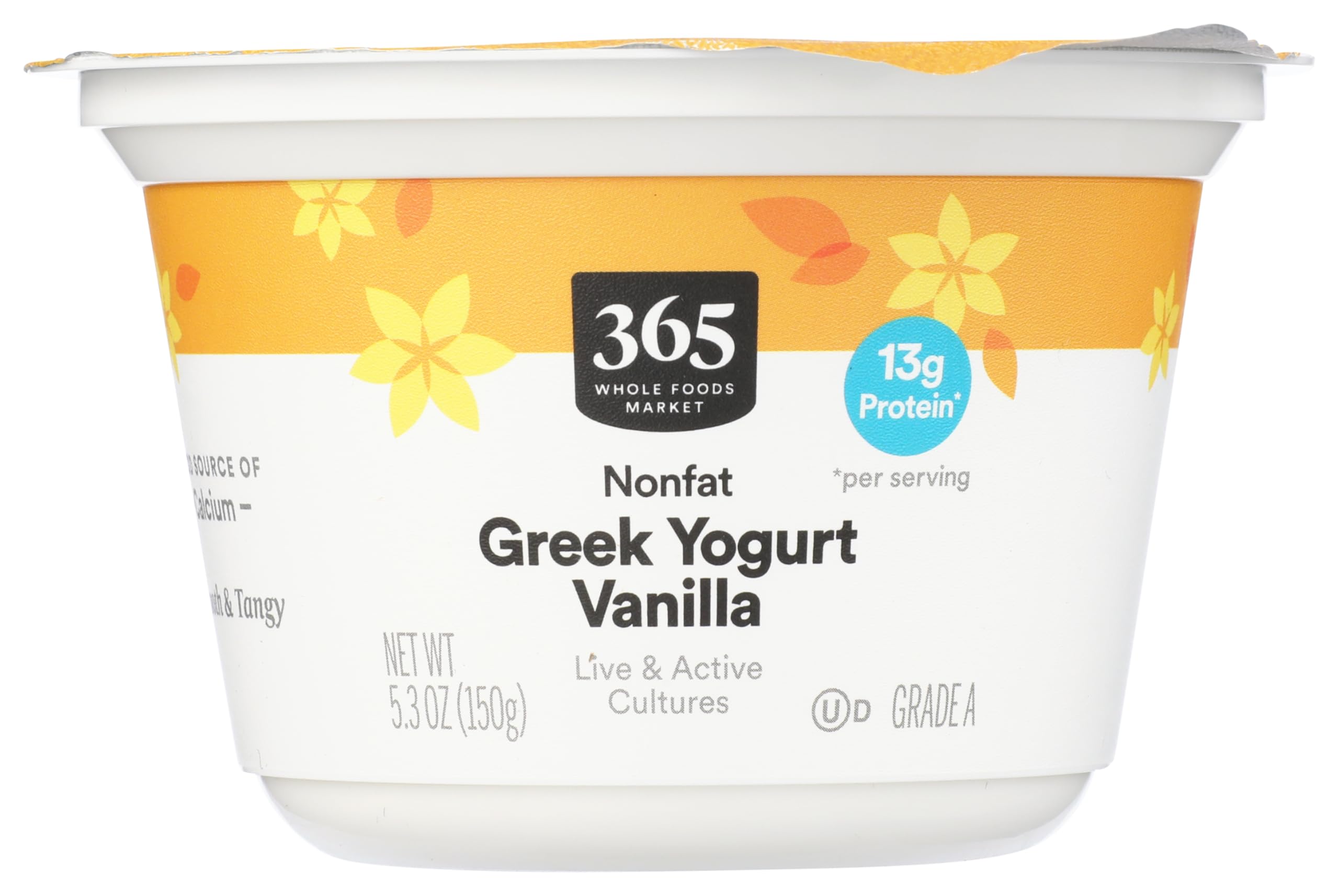 Nonfat Vanilla Greek Yogurt 5.3 Oz 365 By Whole Foods Market