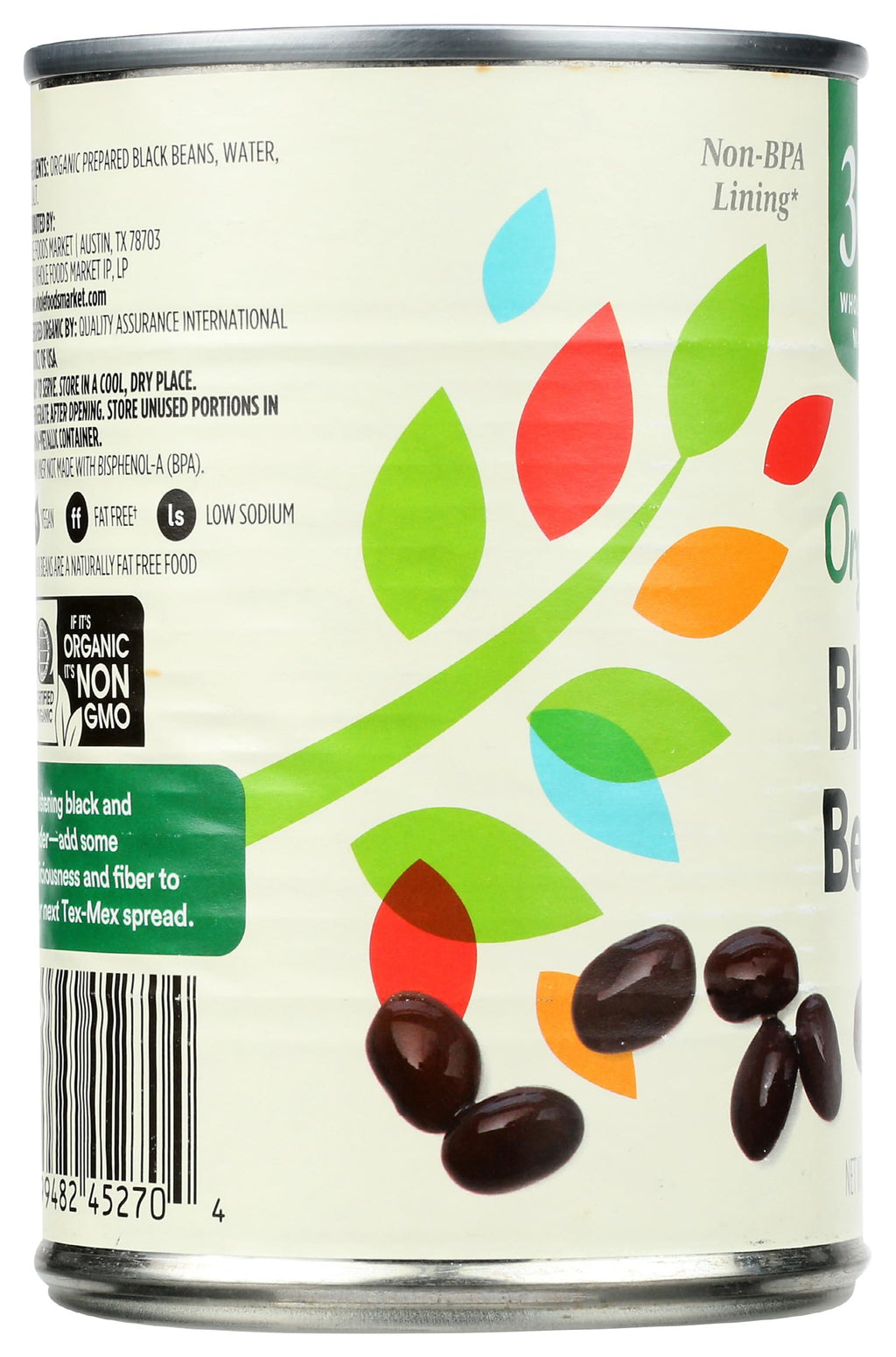 Organic Black Beans 15 Oz 365 By Whole Foods Market