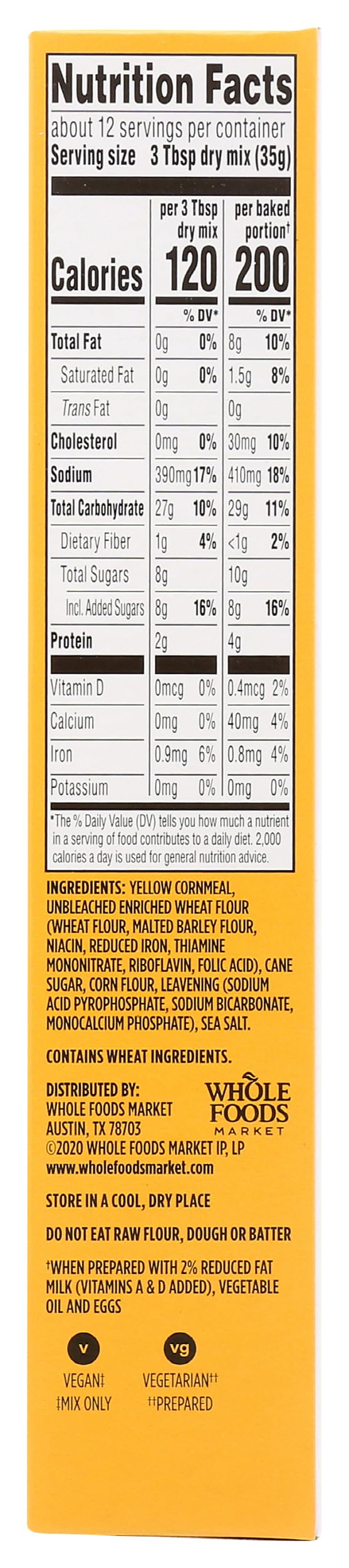 Cornbread & Muffin Mix 15 Oz 365 By Whole Foods Market