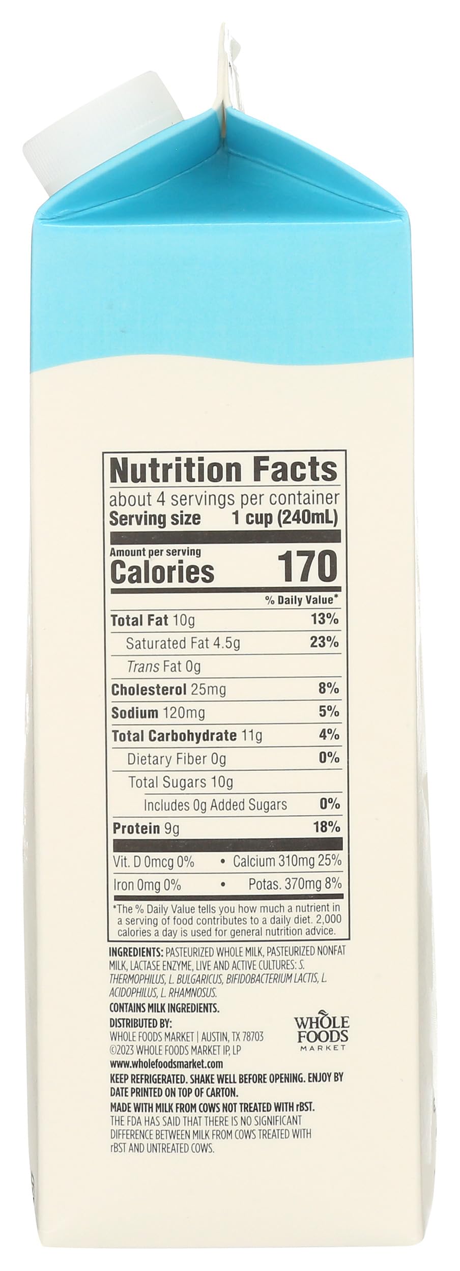 Plain Kefir 32 Fl Oz 365 By Whole Foods Market