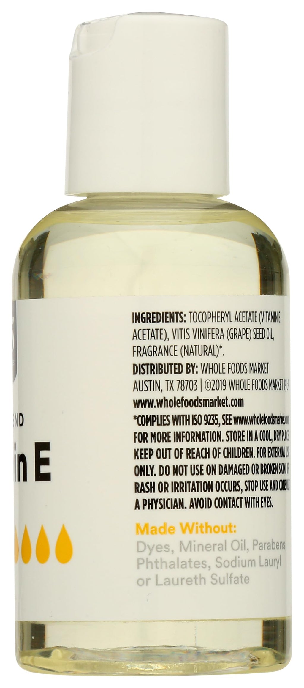 Vitamin E Skin Oil 56,000 IU 2.25 Fl Oz 365 By Whole Foods Market
