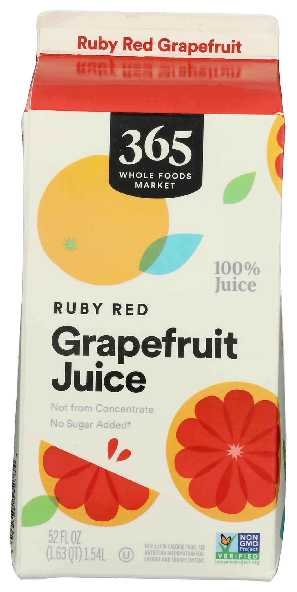 Ruby Red Grapefruit Juice 52 Fl Oz 365 By Whole Foods Market