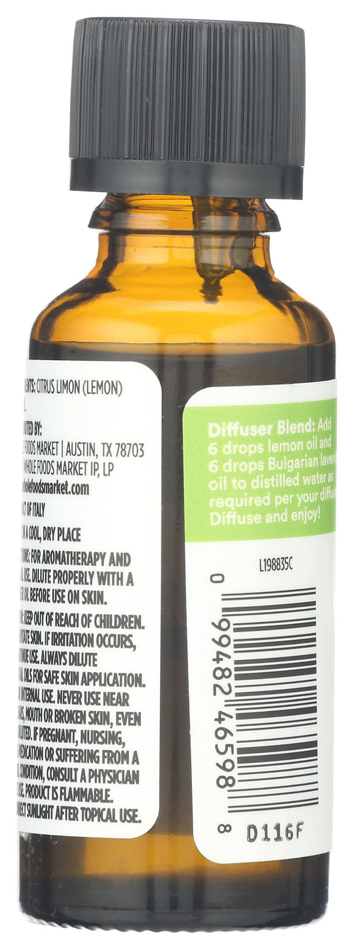 100% Essential Oil Lemon 1 Oz 365 By Whole Foods Market