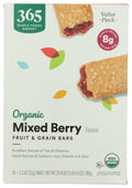 Organic Mixed Berry Fruit And Grain Bars 20.8 Oz 365 By Whole Foods Market