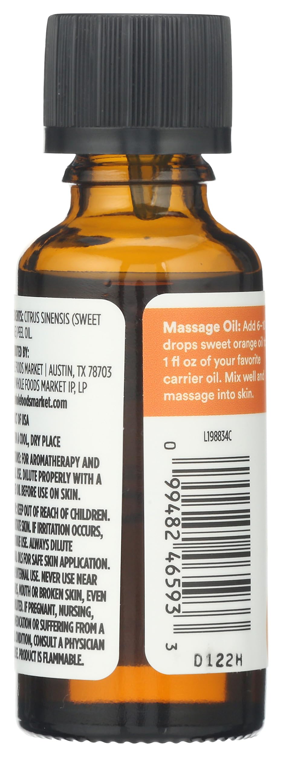 100% Essential Oil Sweet Orange 1 Oz 365 By Whole Foods Market