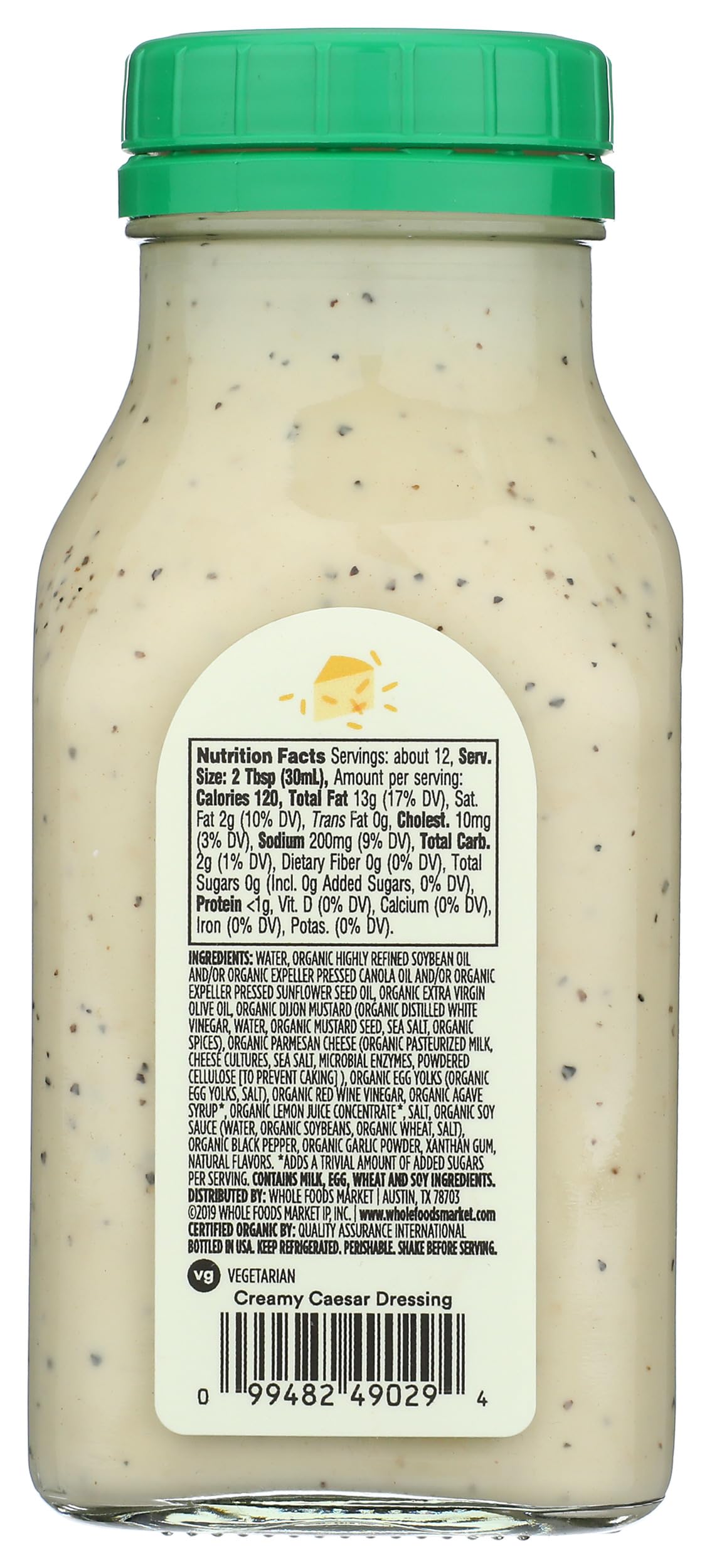Organic Caesar Dressing 12 Fl Oz 365 By Whole Foods Market