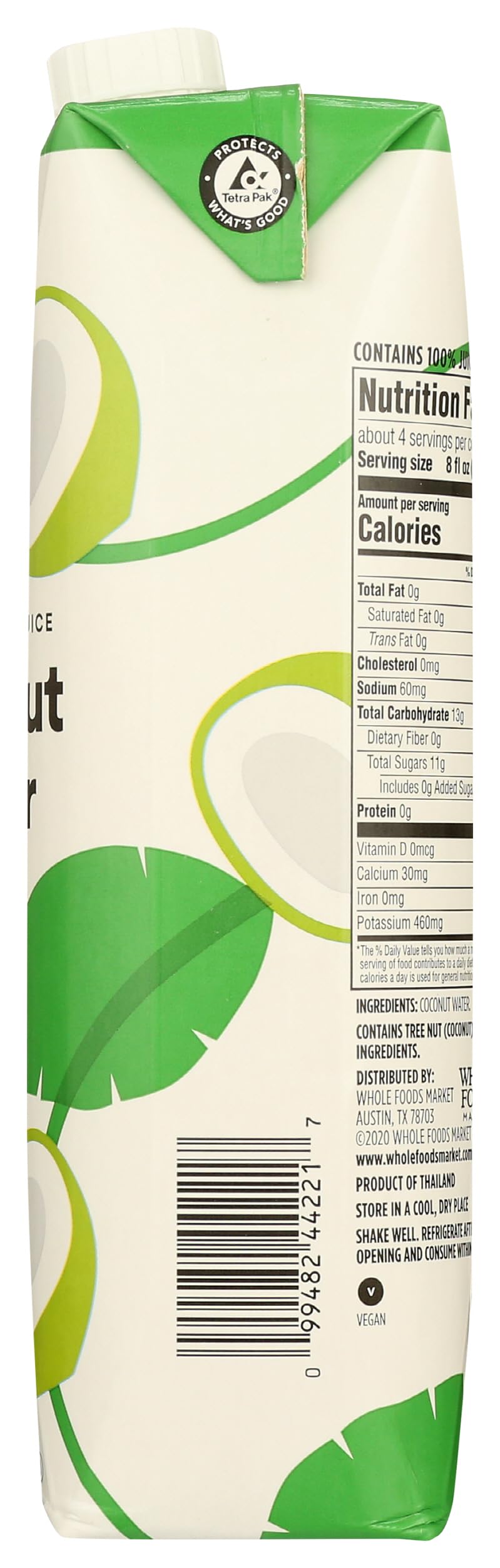 Coconut Water 33.8 Fl Oz 365 By Whole Foods Market