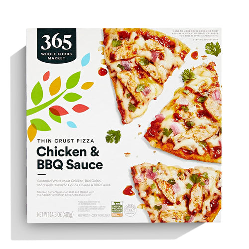 Barbeque Chicken Thin Crust Pizza 14.3 Oz 365 By Whole Foods Market