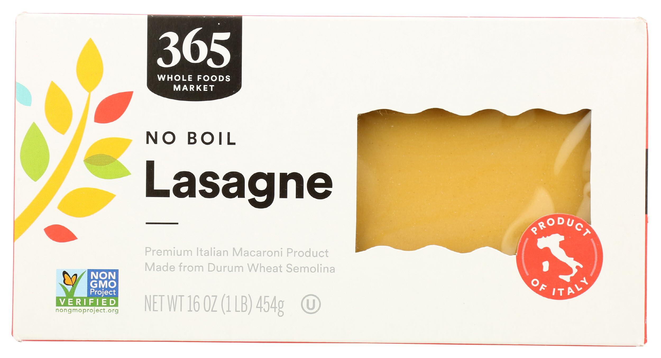No Boil Lasagne 16 Oz 365 By Whole Foods Market