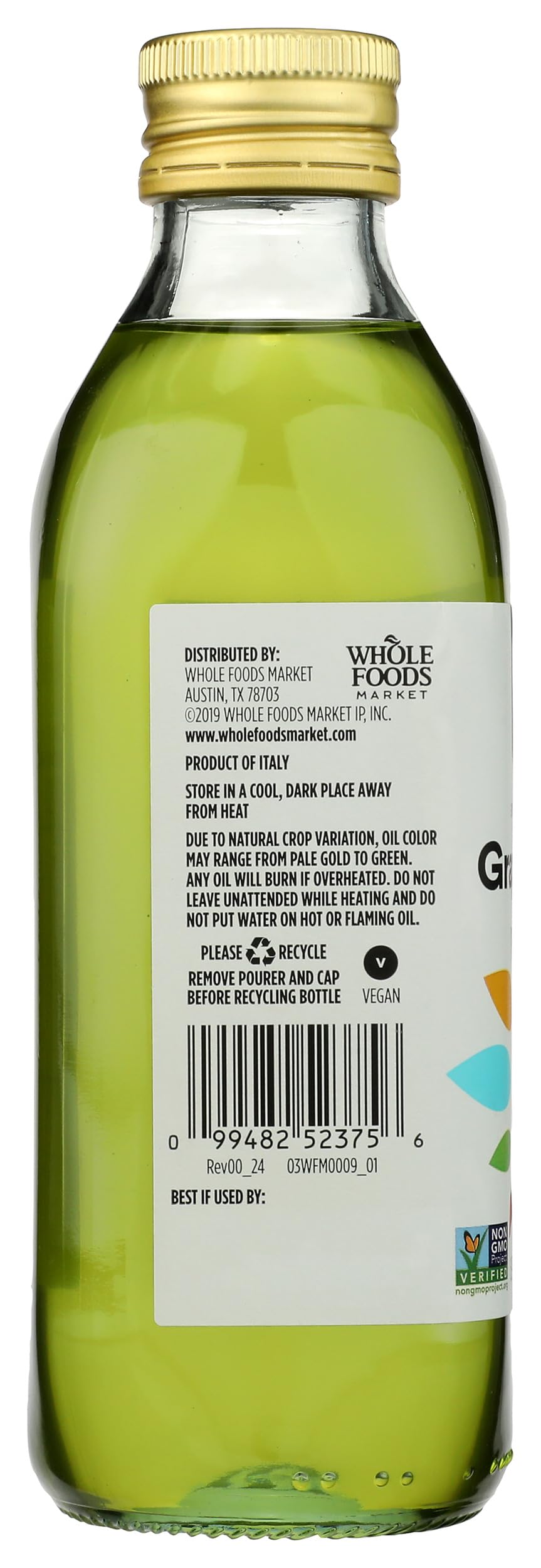 Grapeseed Oil 16.9 Fl Oz 365 By Whole Foods Market