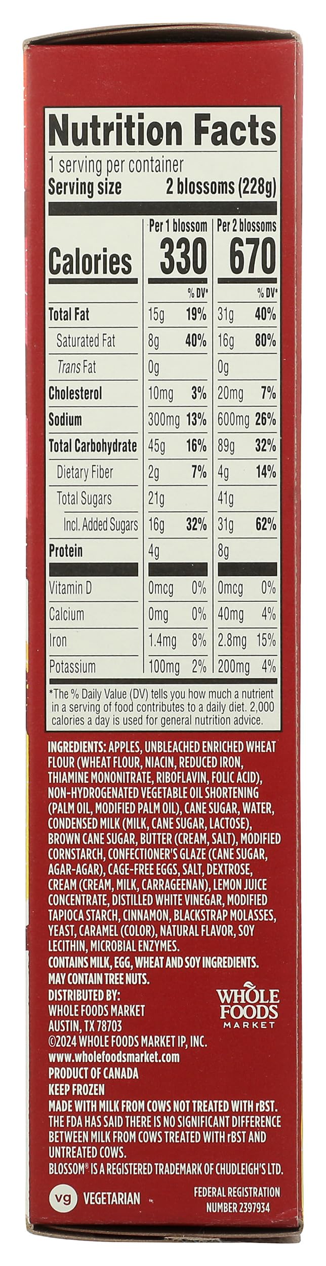 Caramel Apple Blossom 8 Oz 365 By Whole Foods Market