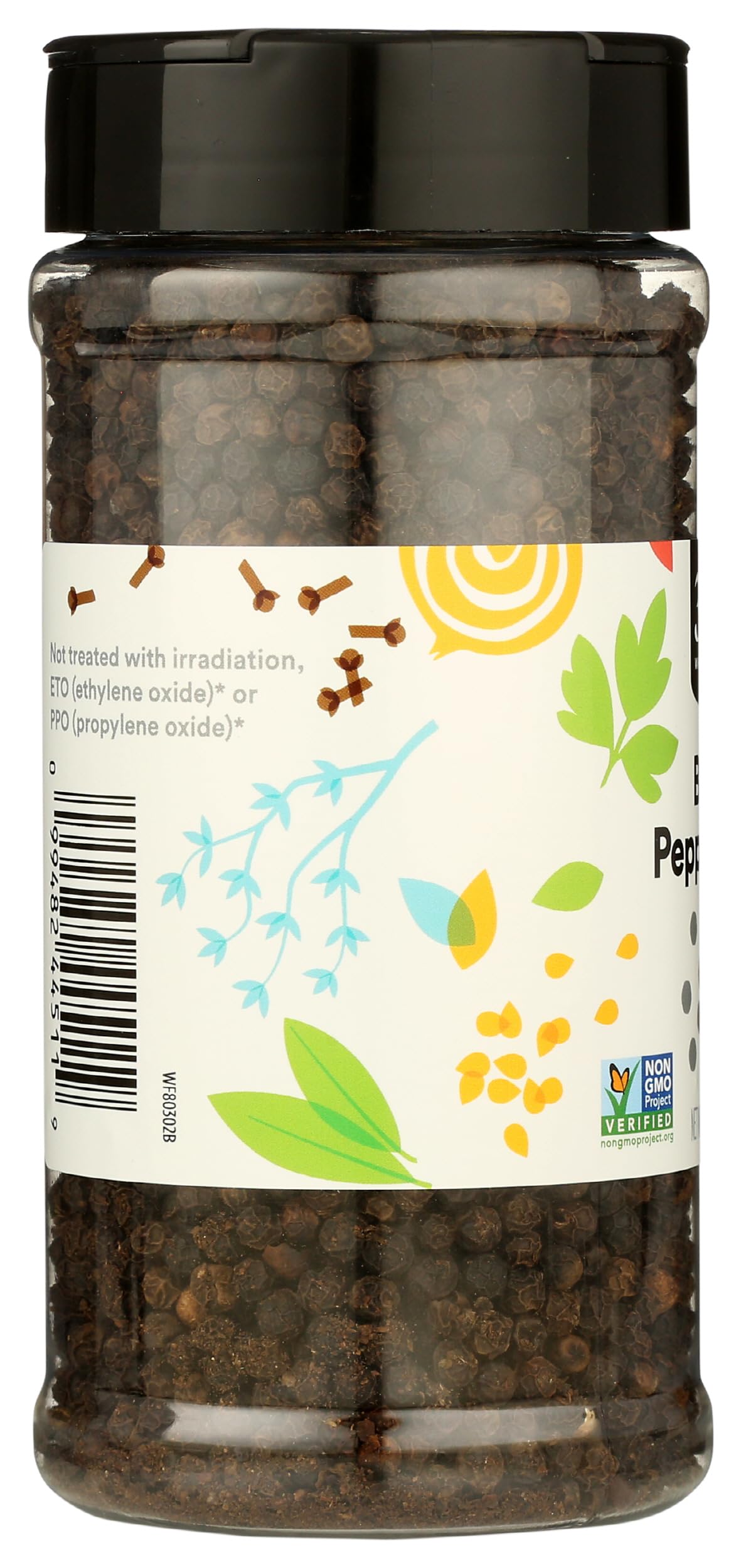 Whole Black Peppercorns 8.08 Oz 365 By Whole Foods Market