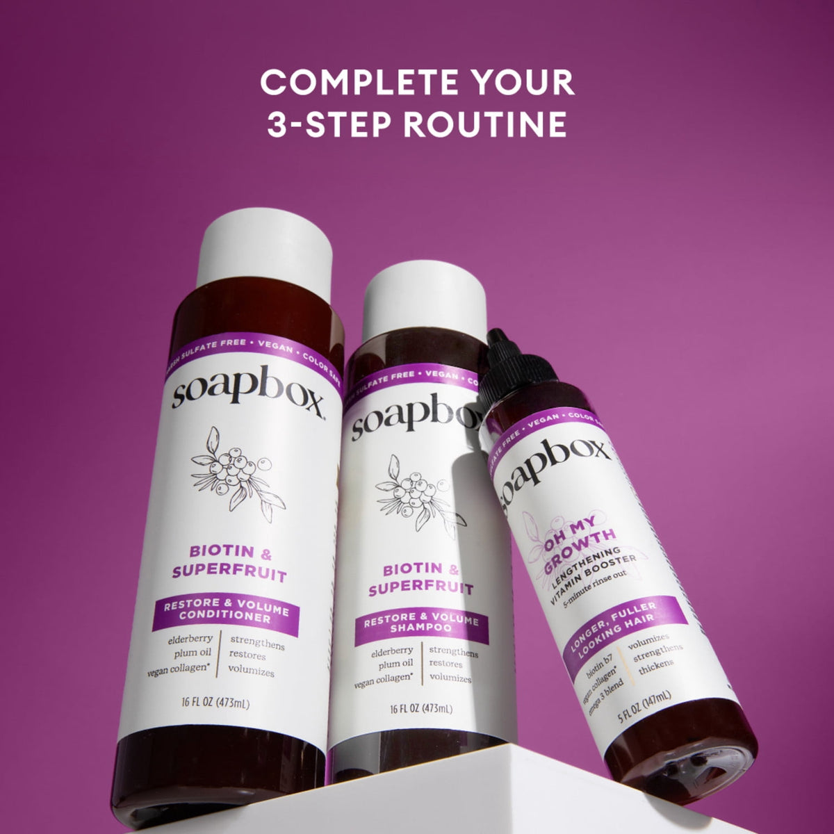 Soapbox Oh My Growth Lengthening Vitamin Booster Rinse-Out Treatment with Biotin B7 5 fl oz