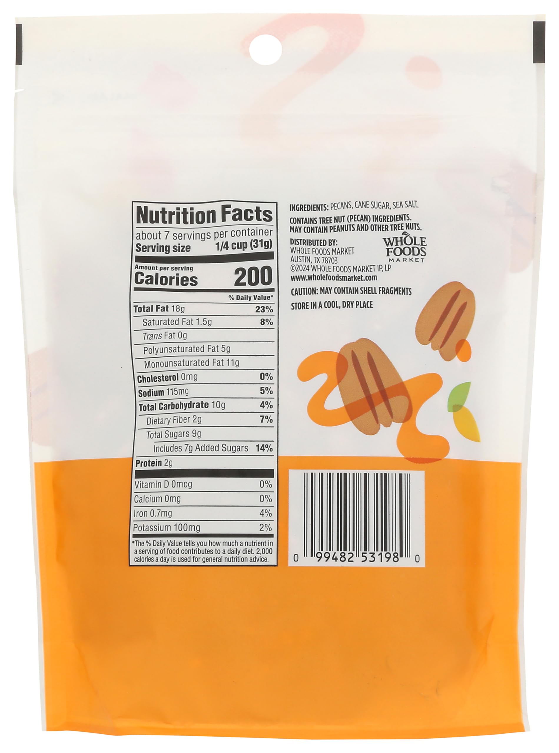 Glazed Pecans 8 Oz 365 By Whole Foods Market