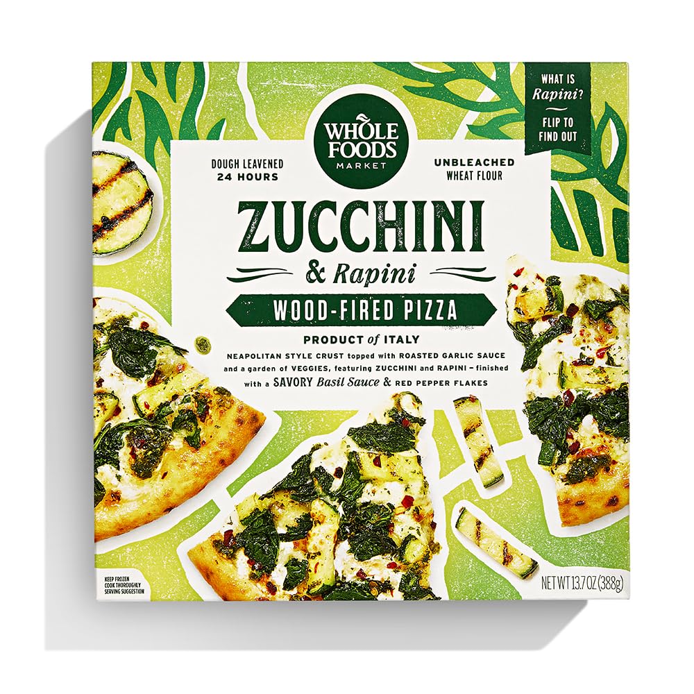 Zucchini Rapini Pizza 13.8 Oz 365 By Whole Foods Market