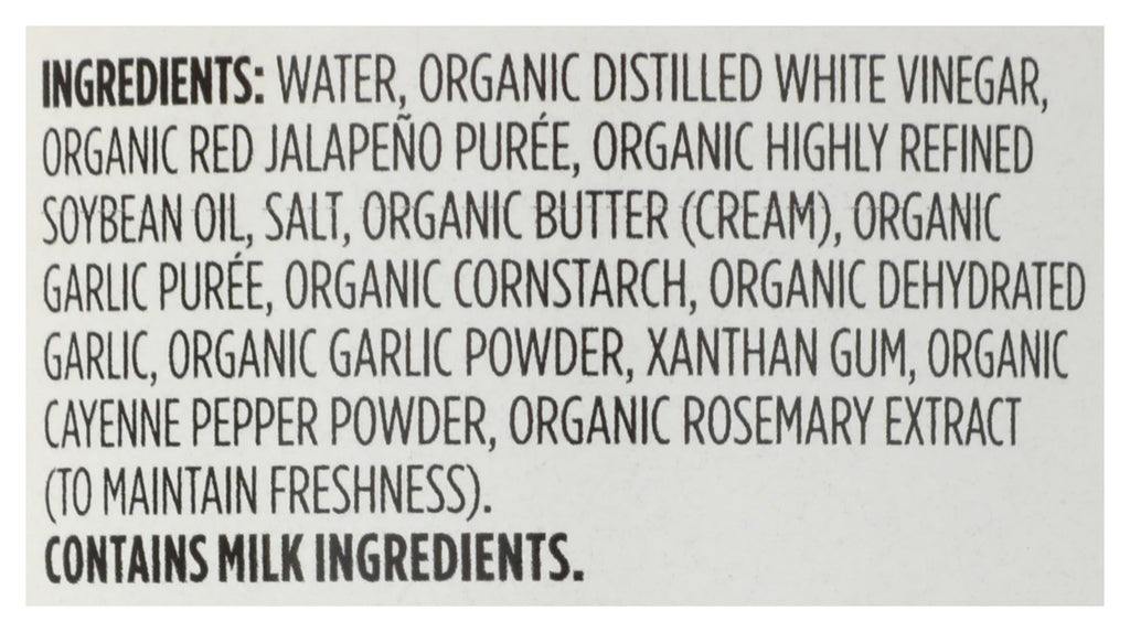 Organic Garlic Mild Buffalo Wing Sauce 12.5 Fl Oz 365 By Whole Foods Market