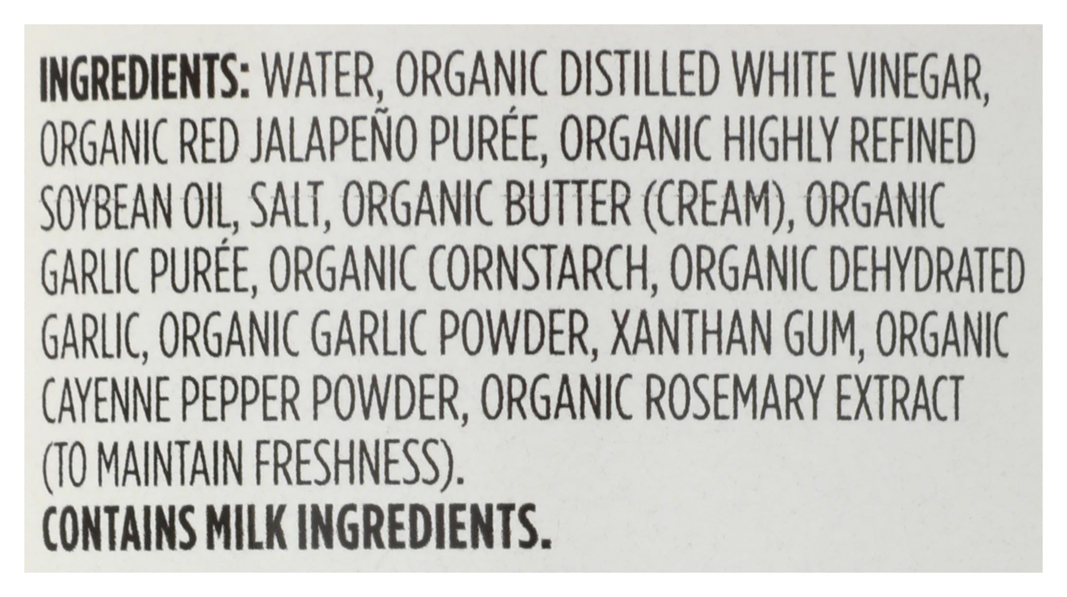 Organic Garlic Mild Buffalo Wing Sauce 12.5 Fl Oz 365 By Whole Foods Market