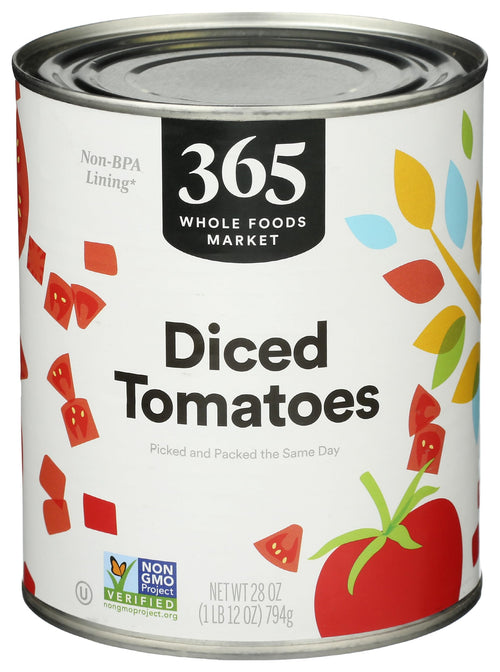 Diced Tomatoes 28 Oz 365 By Whole Foods Market