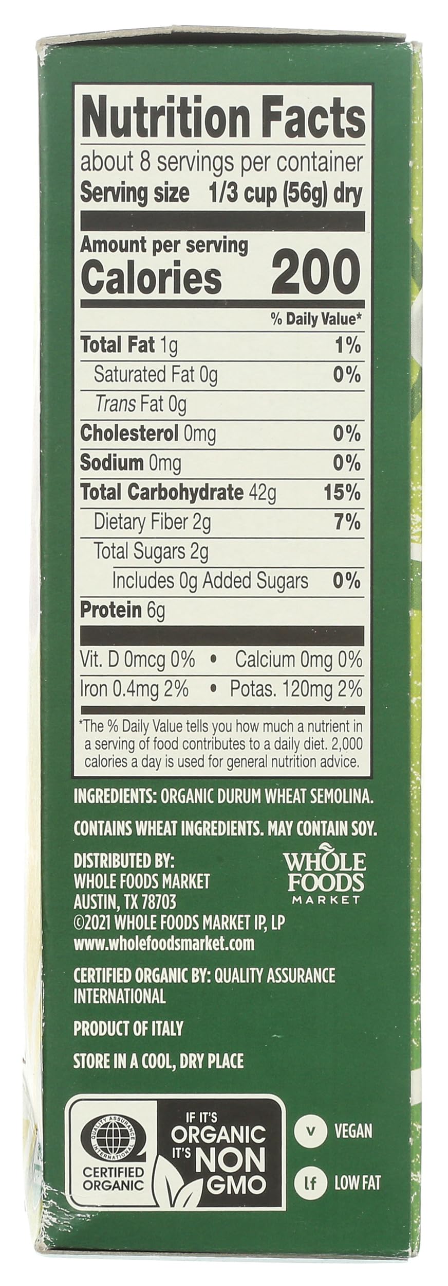 Organic Orzo 16 Oz 365 By Whole Foods Market