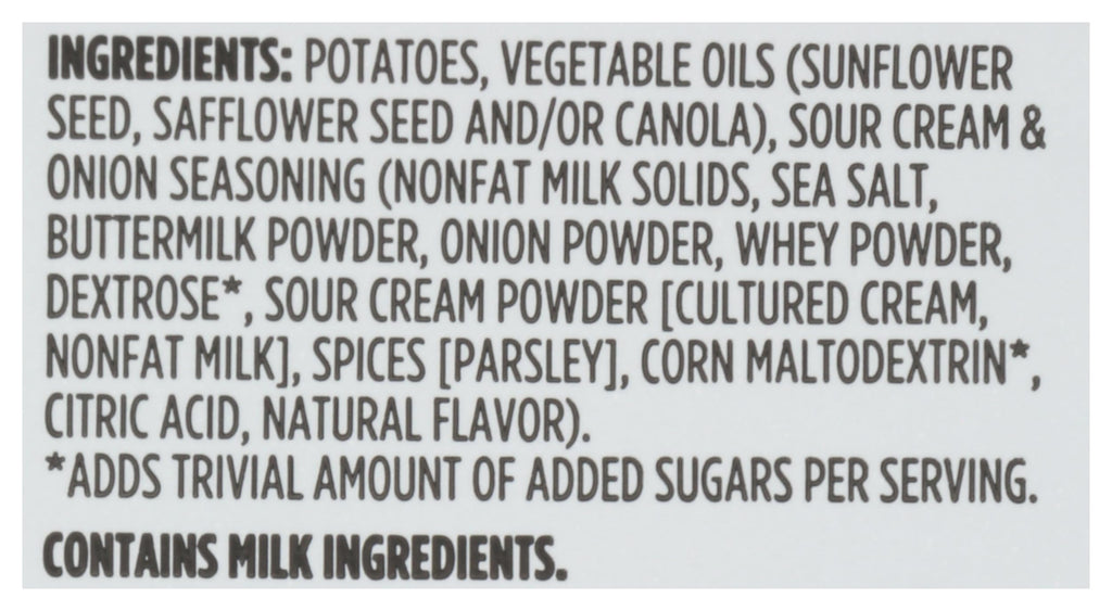 Potato Chips Sour Cream & Onion 8 Oz 365 By Whole Foods Market