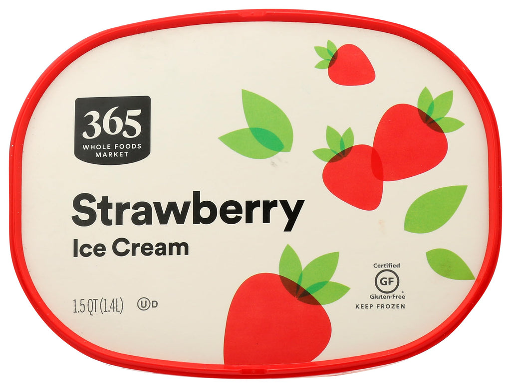 Strawberry Ice Cream 1.5 QT 365 By Whole Foods Market