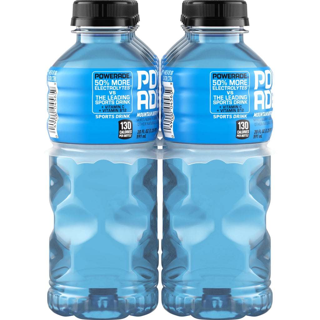 Powerade Mountain Berry Blast Electrolyte Sports Drink 20 fl oz 8 Count
