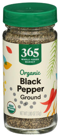 Organic Black Pepper Ground 1.8 Oz 365 By Whole Foods Market