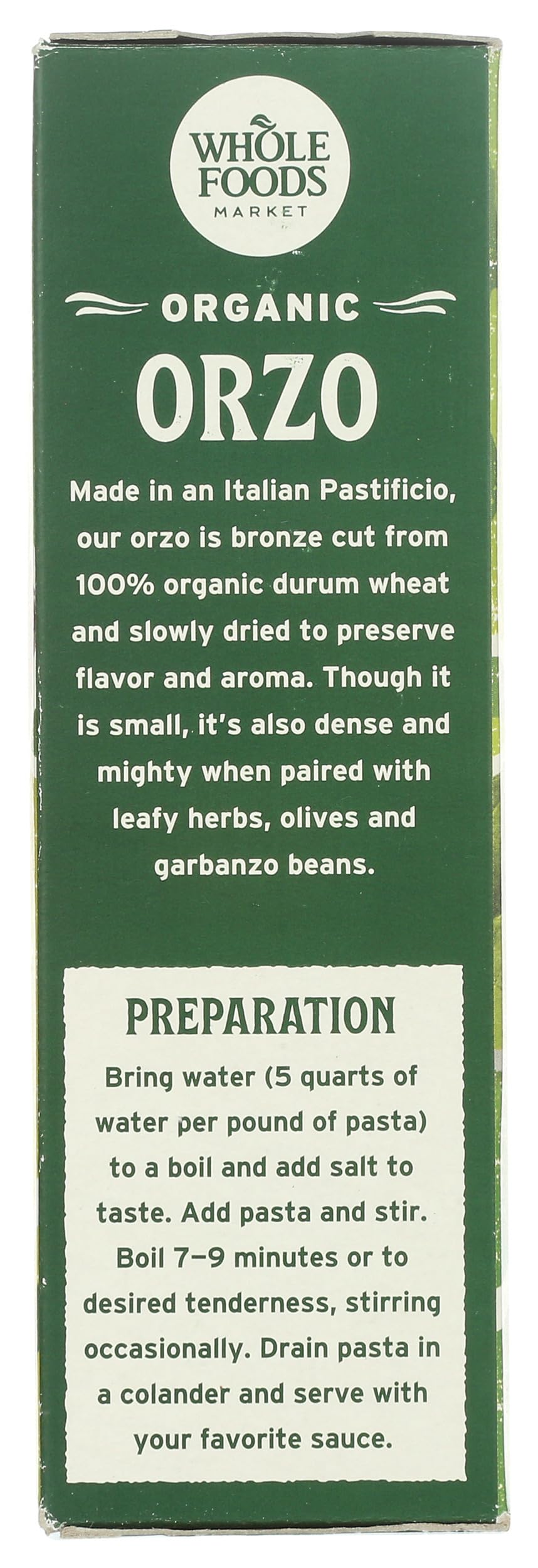 Organic Orzo 16 Oz 365 By Whole Foods Market