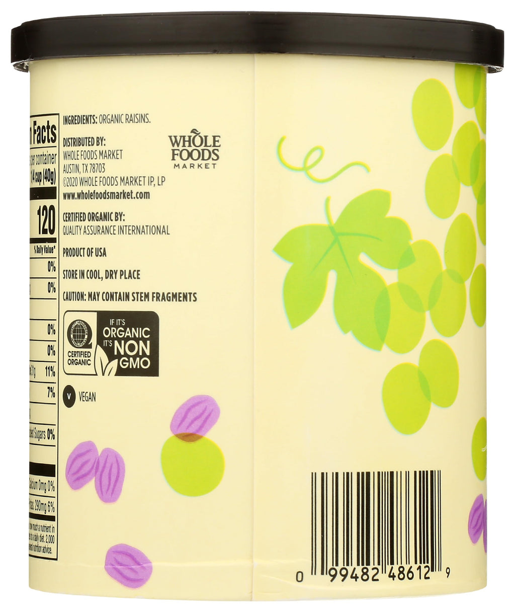 Organic Raisins 12 Oz 365 By Whole Foods Market