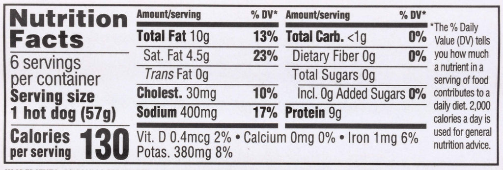 Organic Uncured Grass-Fed Beef Hot Dogs 12 Oz 1 Count 365 By Whole Foods Market