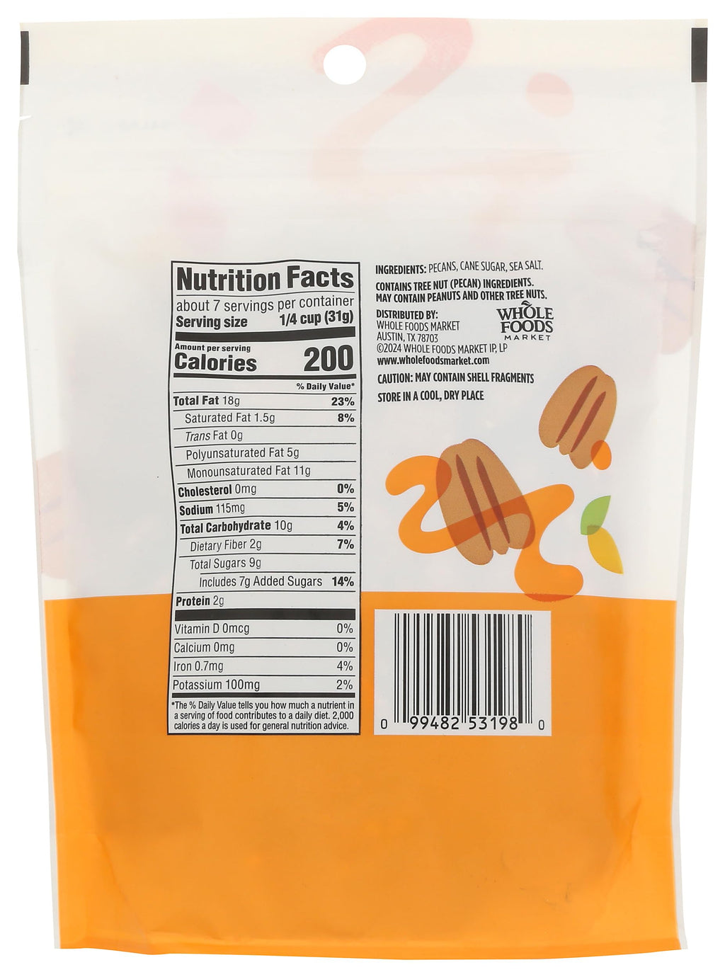 Glazed Pecans 8 Oz 365 By Whole Foods Market