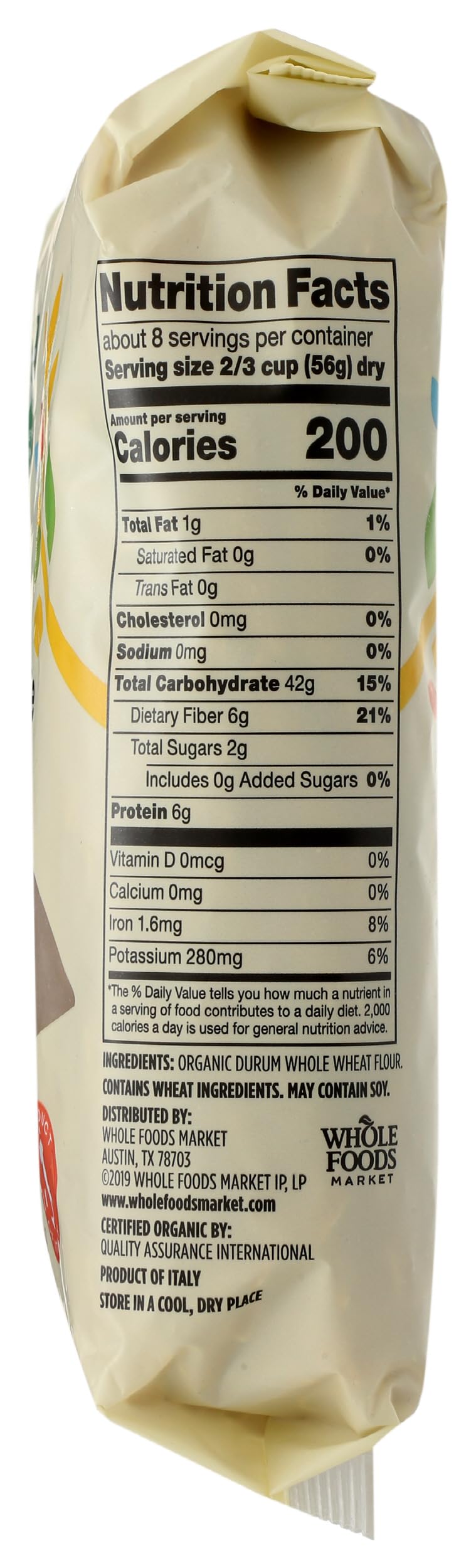 Organic Whole Wheat Penne Rigate 16 Oz 365 By Whole Foods Market