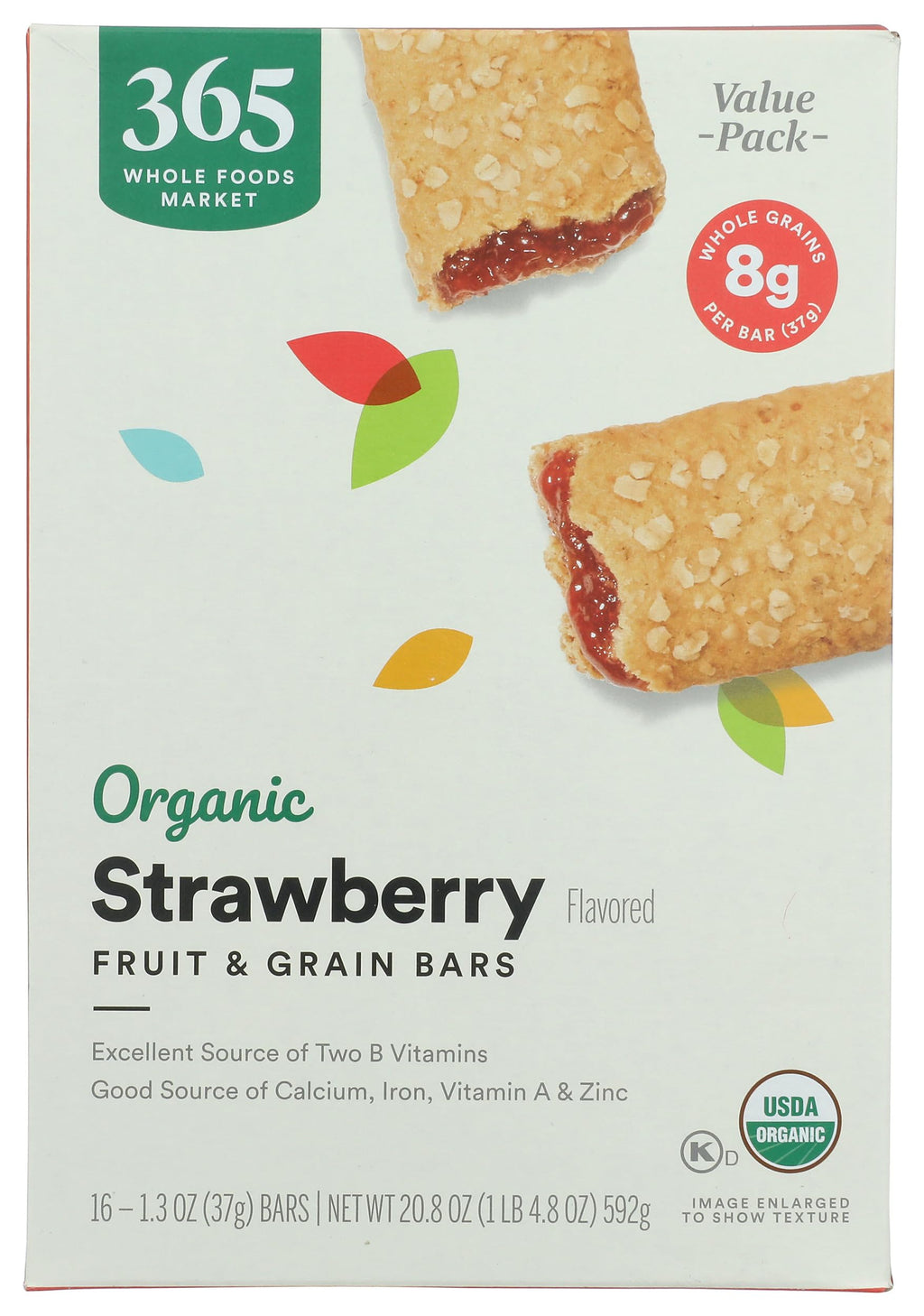 Organic Strawberry Fruit And Grain Bars 20.8 Oz 365 By Whole Foods Market