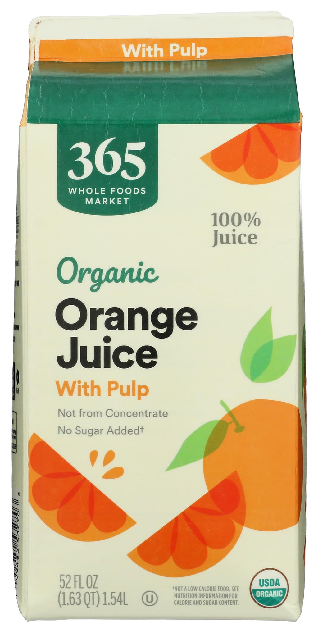 Organic Orange Juice With Pulp 52 Fl Oz 365 By Whole Foods Market