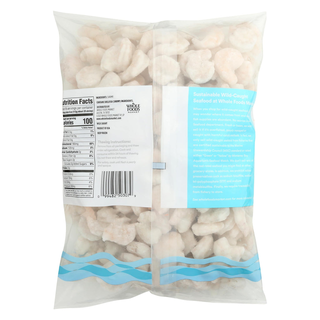Wild-Caught Gulf White Shrimp 70-90/lb P&D Club Pack 32 Oz 365 By Whole Foods Market