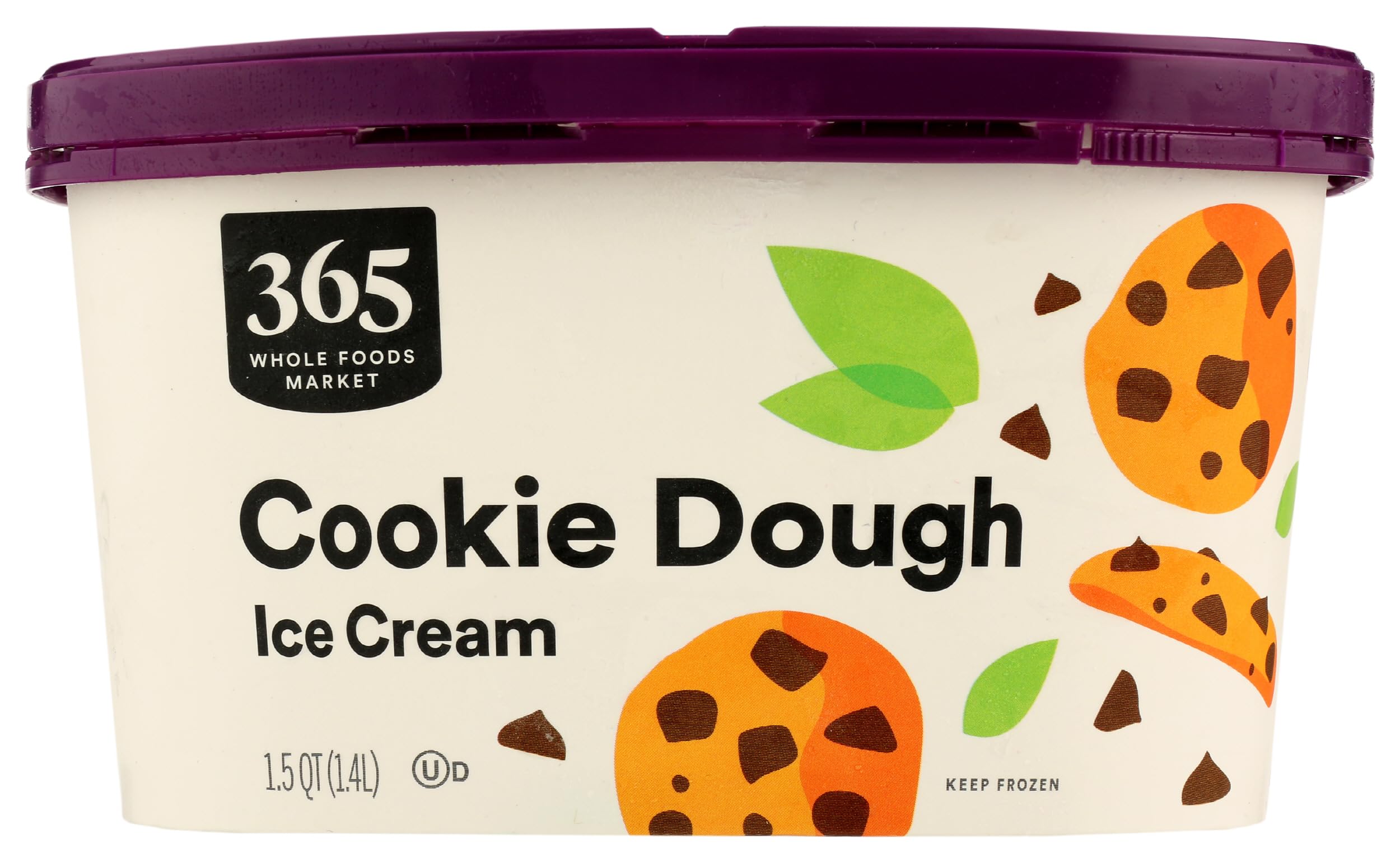 Cookie Dough Ice Cream 1.5 QT 365 By Whole Foods Market