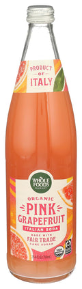 Organic Pink Grapefruit Italian Soda 25.4 Fl Oz 365 By Whole Foods Market