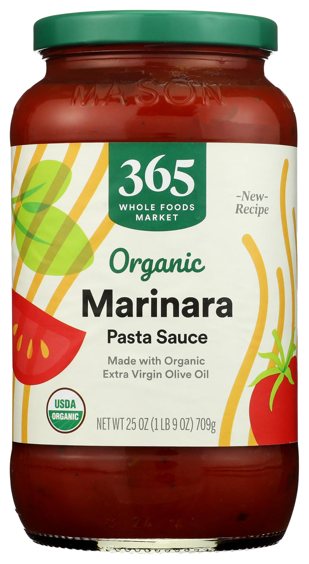 Organic Marinara Pasta Sauce 25 Oz 1 Count 365 By Whole Foods Market