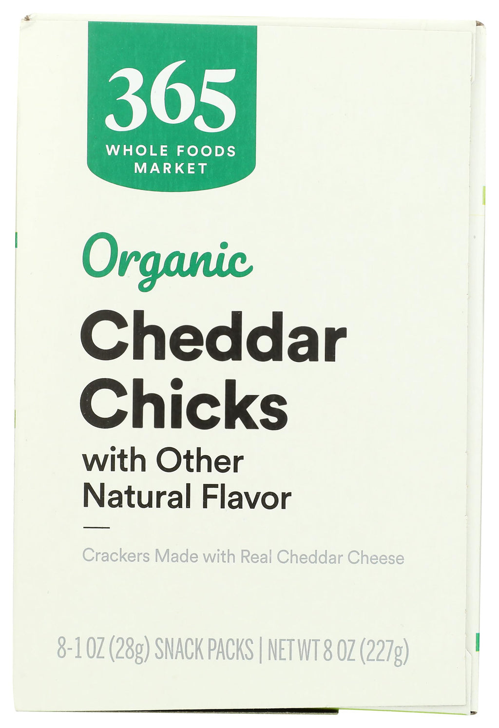Organic Cheddar Chicks Crackers 8 Pack 365 By Whole Foods Market