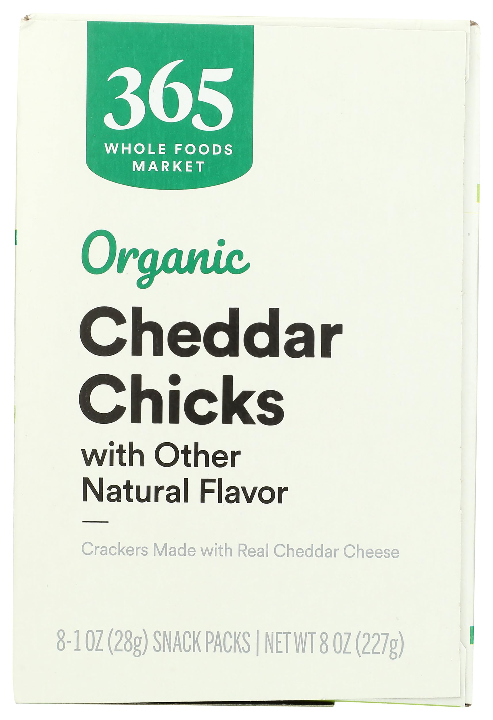 Organic Cheddar Chicks Crackers 8 Pack 365 By Whole Foods Market
