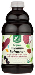 Organic Immune Refresher Purple Carrot Beet & Cherry With Elderberry & Echinacea Juice Blend 32 Fl Oz 1 Count 365 By Whole Foods Market